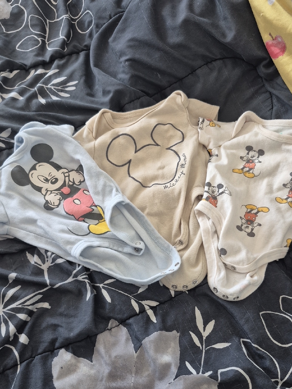 Disney Baby Light Blue Graphic Onesie - Mint Print